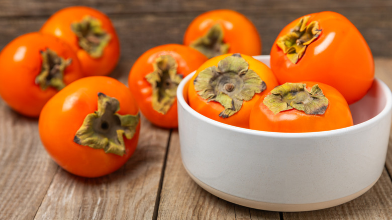 persimmons
