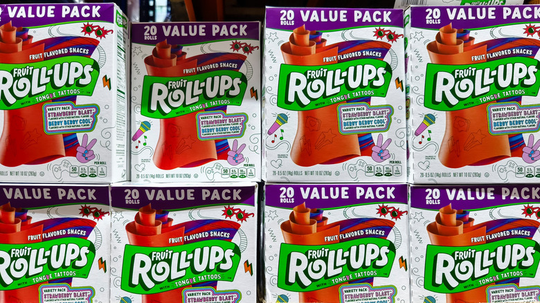 Boxes of Fruit Roll-Ups