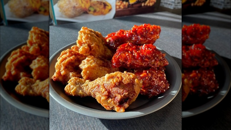 Plain and sweet & spicy wings from 77 Kentucky