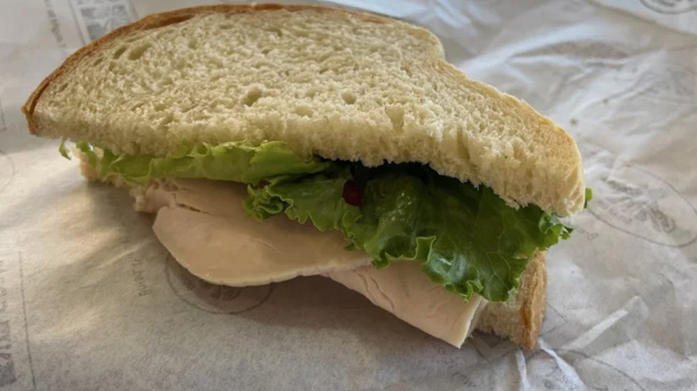 a sandwich on Great Harvest bread