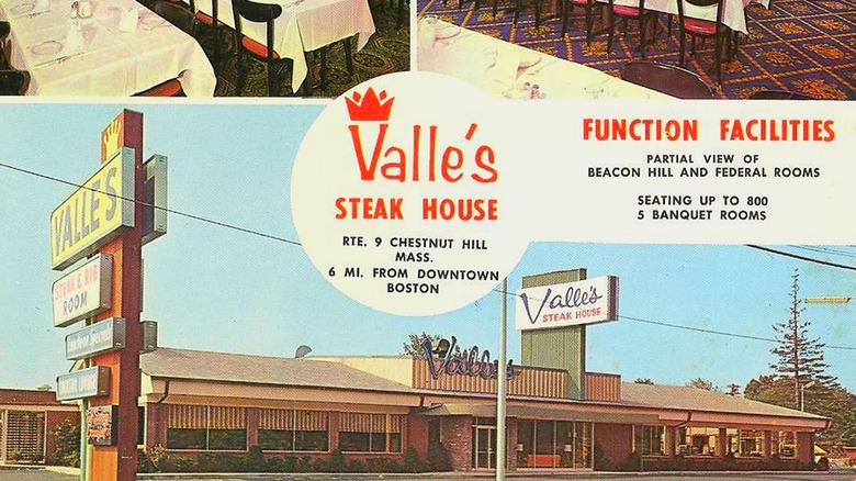 a postcard for Valle's Steak House