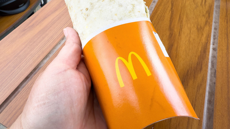 mcdonald's breakfast wrap container