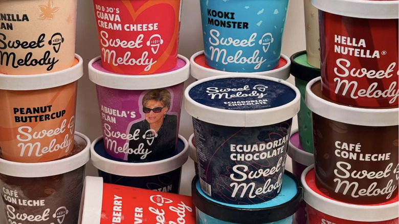 pints of Sweet Melody's classic flavors