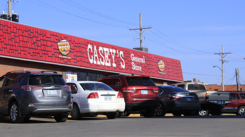 parking lot at a casey's general store location