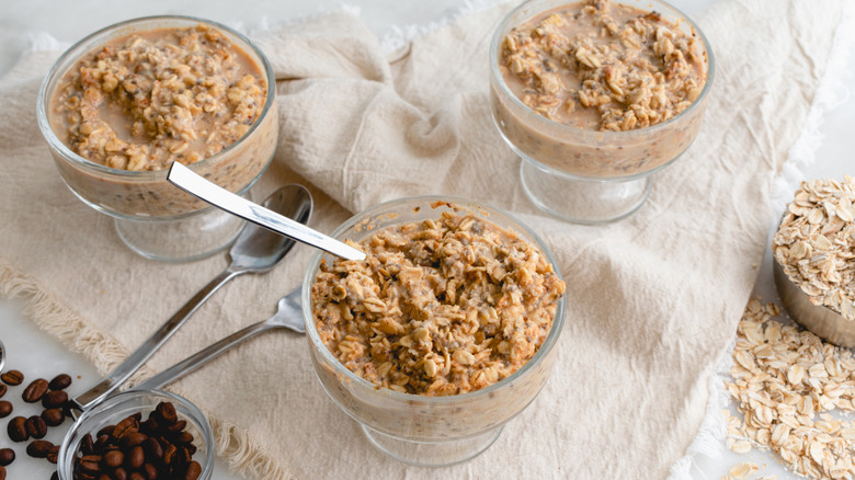 3 different overnight oats