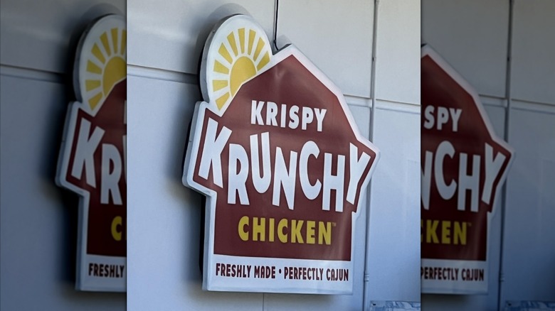 Krispy Krunchy Chicken sign