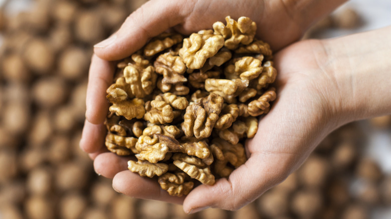 handful of walnut kernels
