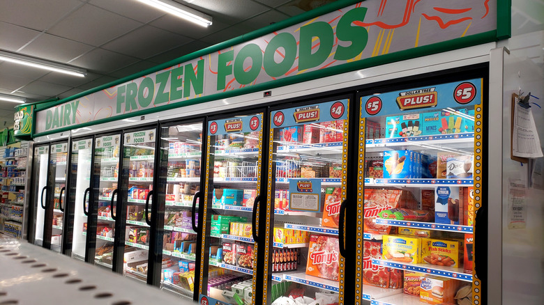 Dollar Tree frozen foods section