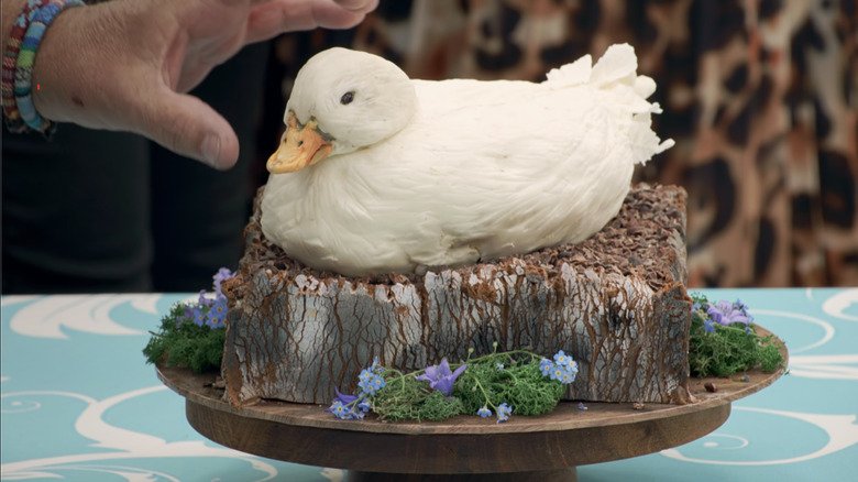Great British Baking Show contestant Sumayah's life-like duck cake