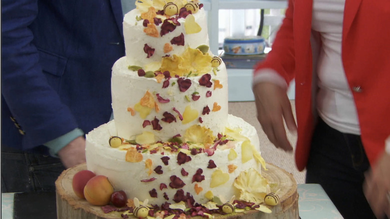 Great British Baking Show contestant Frances' three tier Midsummer Nights Dream cake