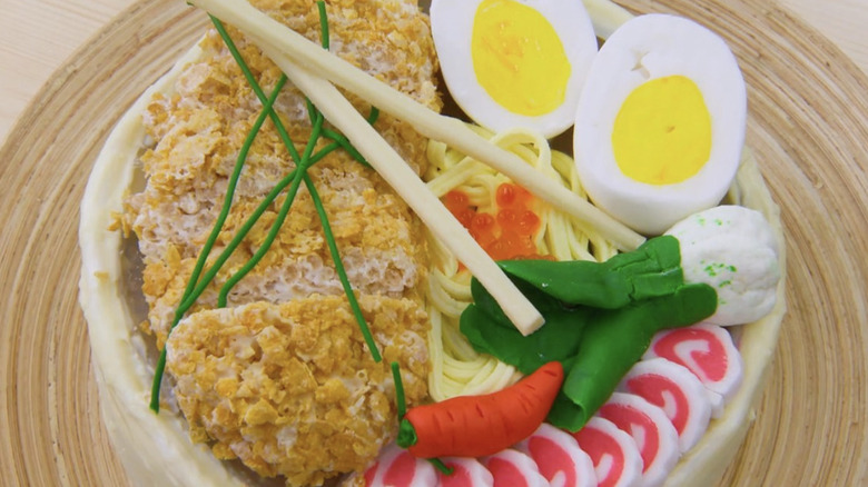 Great British Baking Show contestant Yan's ramen cake