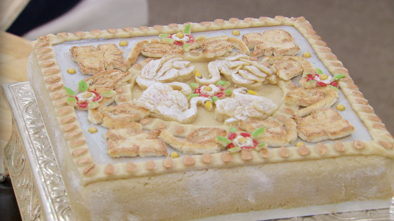 Great British Baking Show contestant Jane's swan cake