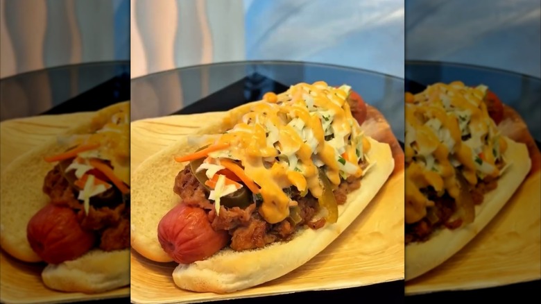 Korean BBQ hot dog