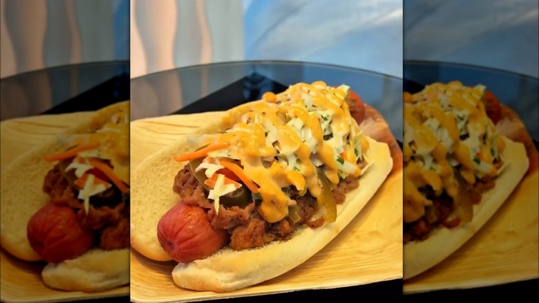Korean BBQ hot dog
