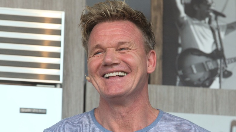 Portrait shot of Gordon Ramsay smiling