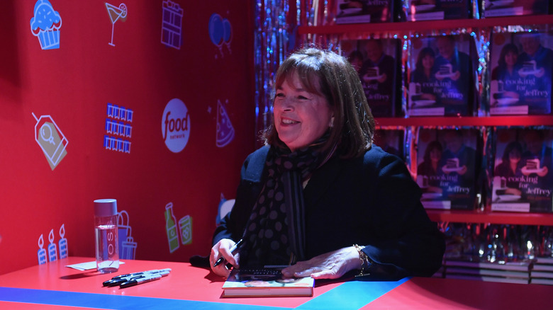 Ina Garten at a book signing