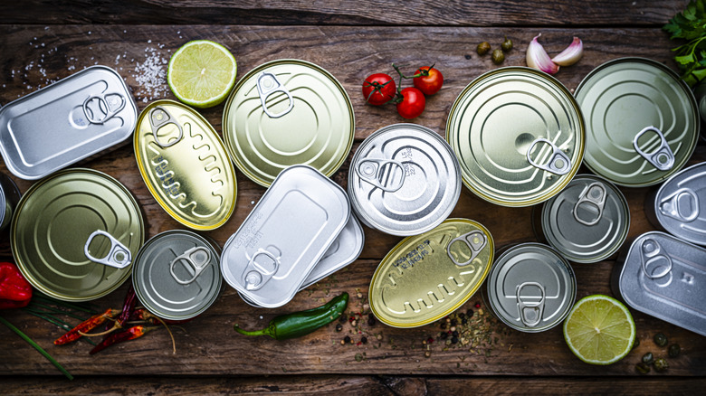 Overhead of various canned proteins.