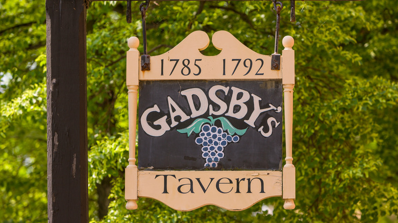 Gadsby's Tavern sign