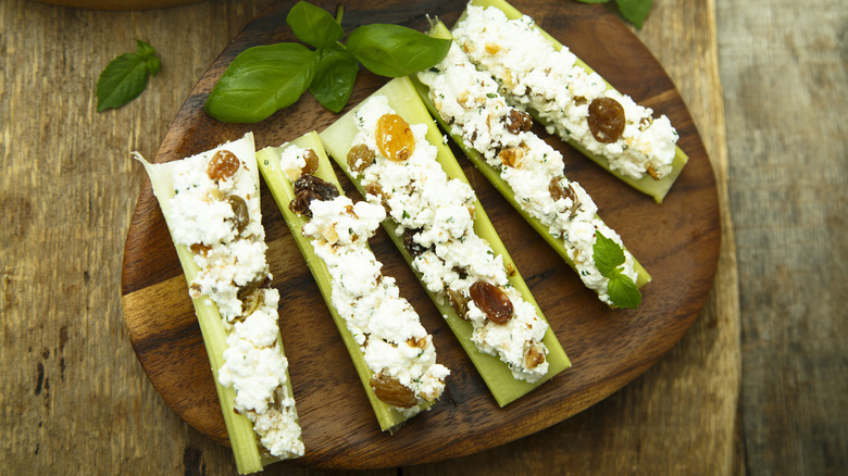 Stuffed celery sticks