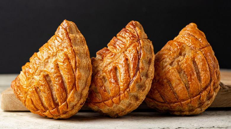 Three chaussons, or turnovers