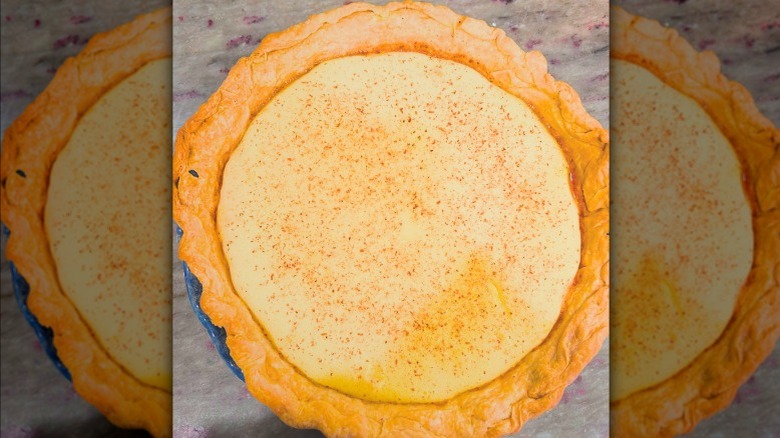 Eggnog pie