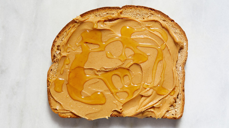 peanut butter and honey sandwich