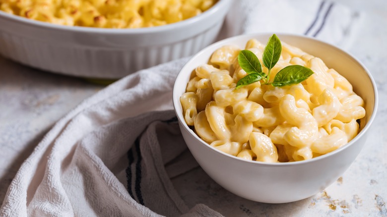 Bowl of mac and cheese