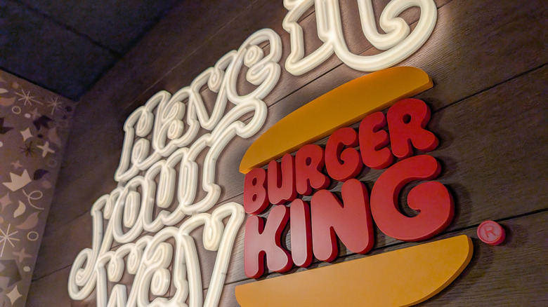 customization sign at Burger King