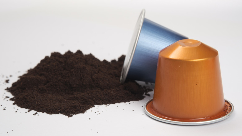 Photo of spilled coffee pods