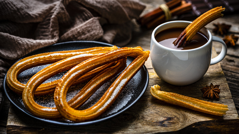 Churros and chocolate
