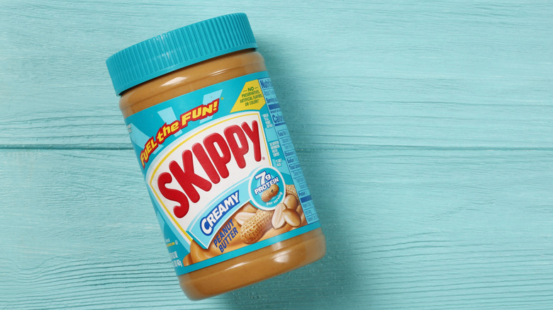 bottle of JIF brand peanut butter