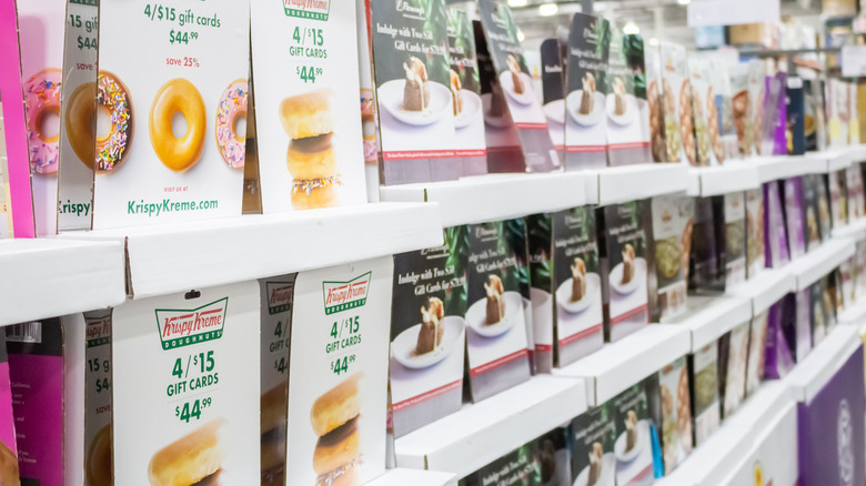 Costco gift card rack