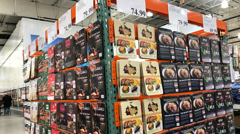 Costco gift card rack
