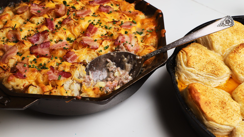 Casserole with serving missing