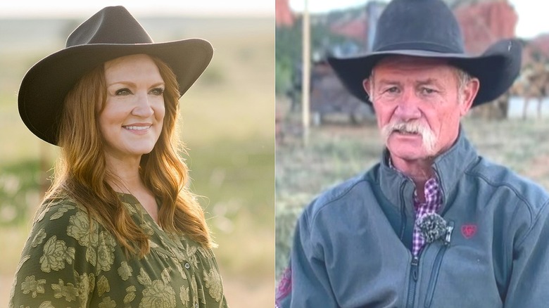 Ree Drummond and Kent Rollins in side by side portraits