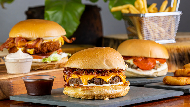 Fast food sandwiches