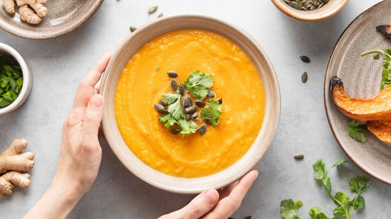 butternut squash soup with ginger