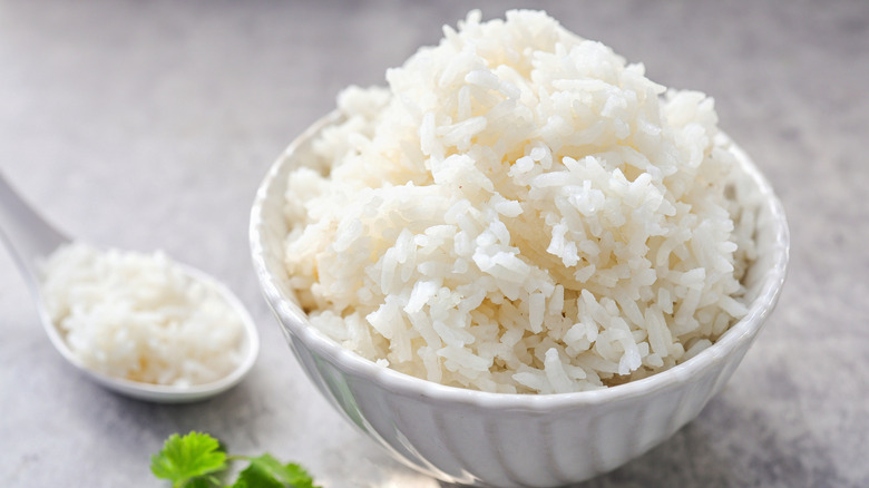 Bowl of white rice