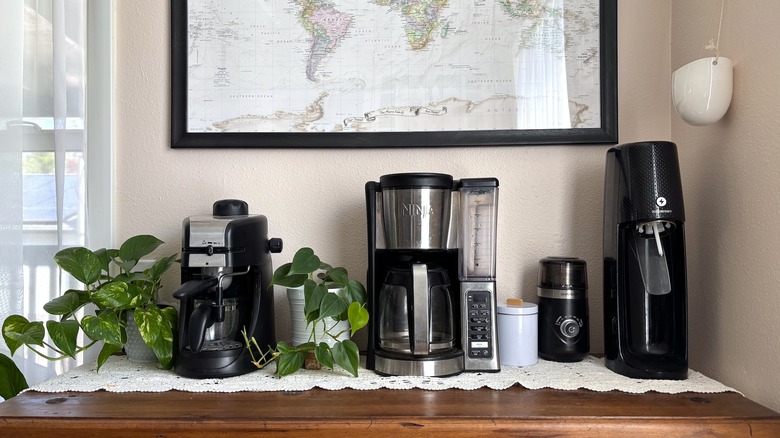 SodaStream on coffee bar