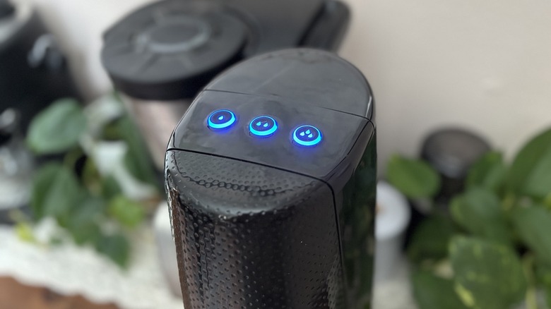 SodaStream carbonation level buttons from above