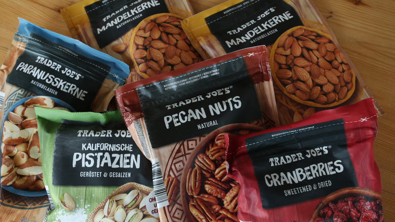 Resealable packs of nuts from Trader Joe's
