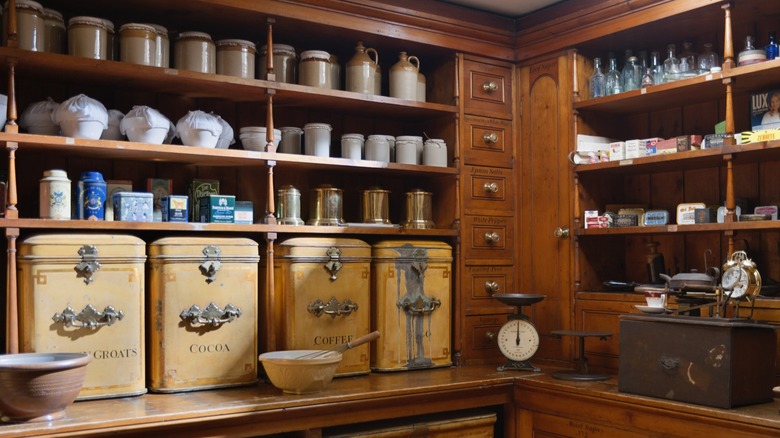 Old-fashioned butler's pantry