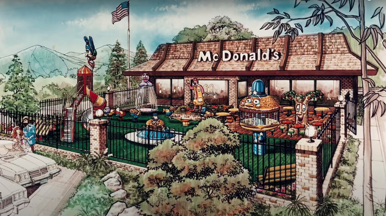 A mock-up of McDonaldland