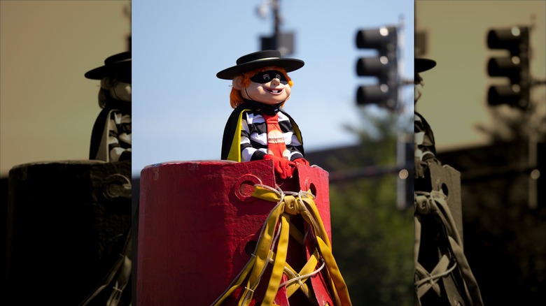 The Hamburglar in a parade