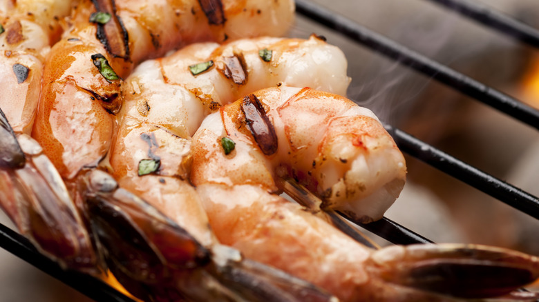 Shrimp on the grill