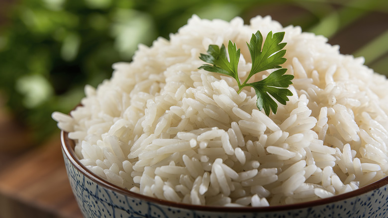 a bowl of fluffy white rice