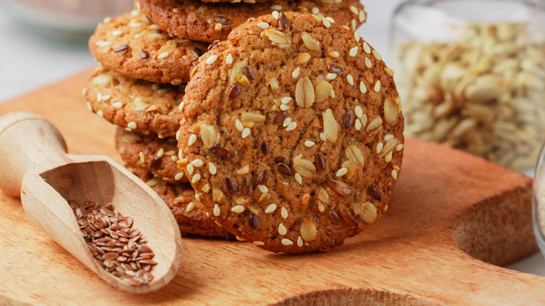 Cookies with flaxseeds