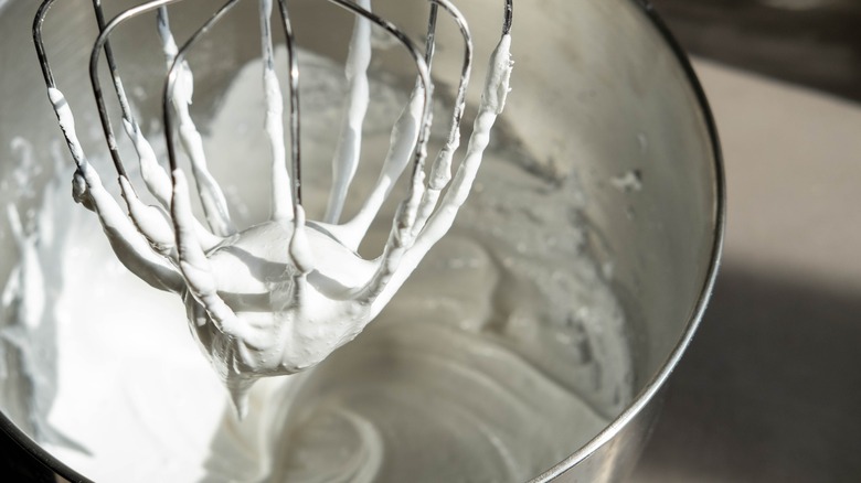 whisk with whipped cream.