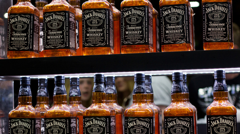 Shelves of Jack Daniel's