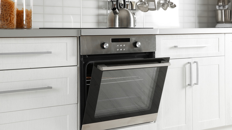 Convection oven in kitchen 